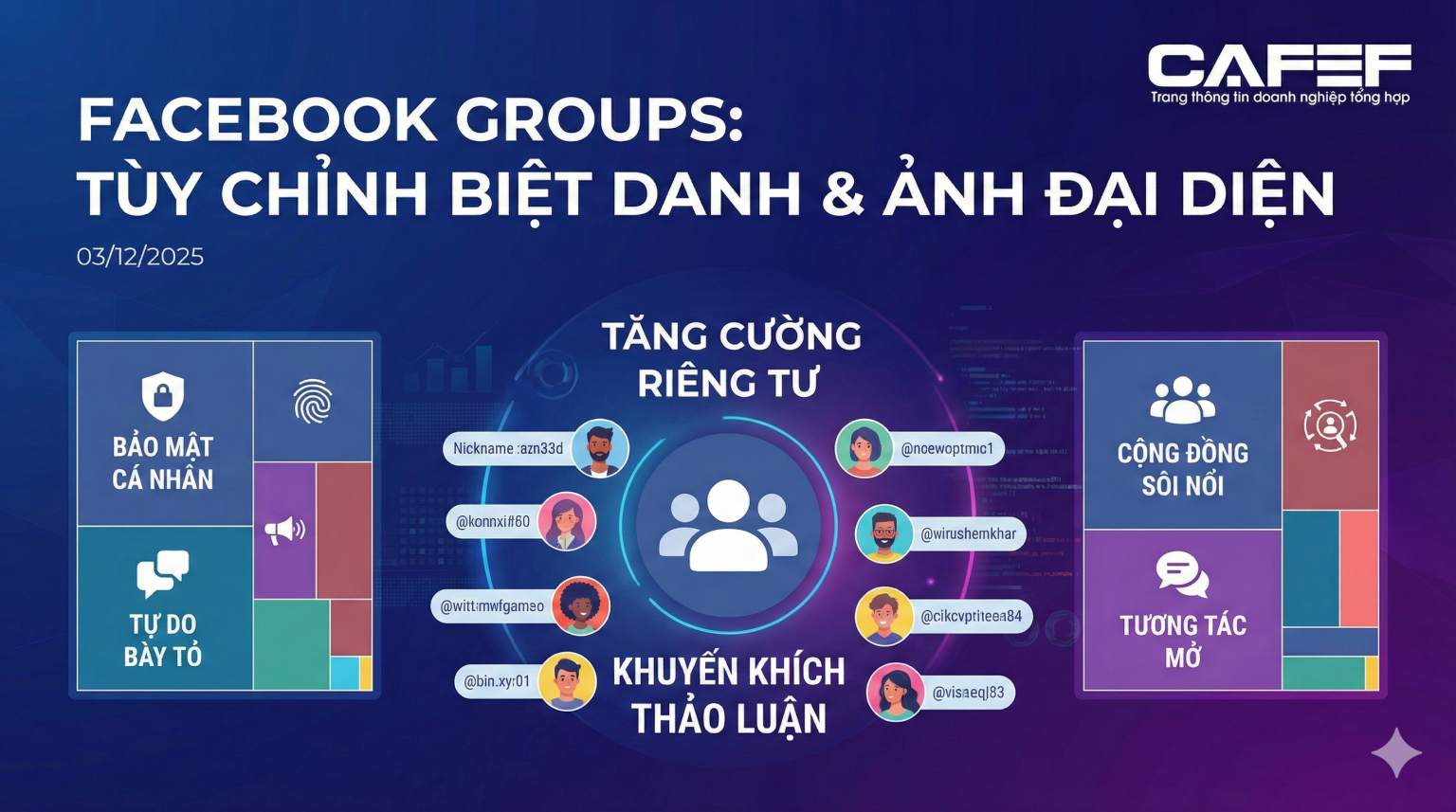 Meta tung chiêu mới cho Facebook Groups, cho phép dùng biệt danh để tăng tương tác Meta tung chiêu mới cho Facebook Groups, cho phép dùng biệt danh để tăng tương tác